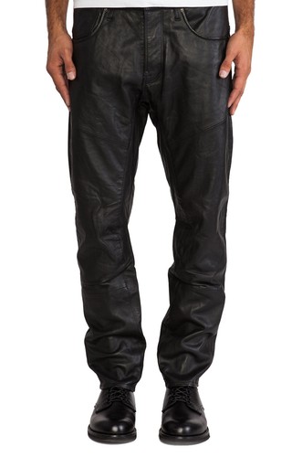 Pantalons cuir noir - en, pour