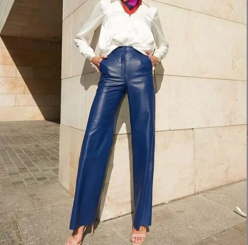 Pantalon cuir agneau - en,