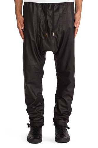 Pantalons cuir pour hommes - cuir,