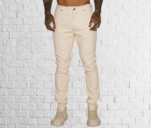 Blanc homme peau agneau - peau, d'agneau